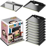 Funko Pop Anime Figürü için Duvar Teşhir Rafları, Karanlık Şeritlerde Parlayan Ekran Çıkıntıları, Aksiyon Figürleri Oyun Odası için Toplayıcı Raflar, Mini Koleksiyon Rafları 2 lbs'ye kadar tutar (12
