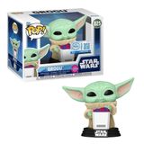 Funko Pop! Disney Star Wars: Mandalorian & Grogu - Grogu (Flocked) (Special Edition) #825 Bobble-Head Vinil Figür