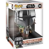 Funko Pop Figür Starwars:Mandalorian-10"Mandolarian With Chrome (Krem)