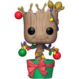 Funko Pop Marvel Holiday Groot W/ Lights & Ornaments
