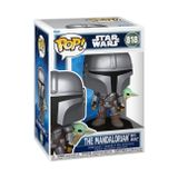 Funko Pop! Star Wars: Mandalorian & Grogu - Grogu'lu Mandaloryalı - Koleksiyonluk Vinil Figür - Hediye Fikri - Resmi Ürün - Çocuklar ve Yetişkinler için Oyuncaklar - Yıldız Savaşları Hayranları