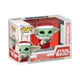 Funko Pop! Star Wars: Mando Holiday - Grogu (The Child, Baby Yoda) - Mandalorian - Vinil Koleksiyon Figürü - Hediye Fikri - Resmi Ticari Ürünler - Çocuklar ve Yetişkinler için Oyuncak - TV Fanları