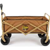 Funky Chairs 100 Litre Fren Sistemli, Rulmanlı, Kalın Teker, XL Boy Katlanır Vagon Plaj Taşıma ve Kamp Arabası - Toprak