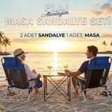 Funky Chairs Funky Chaırs Masa Sandalye Seti - Beach Star Light Şezlong ve Titanium Masa