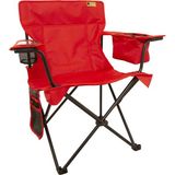 Funky Chairs Kırmızı Lüks Kamp Sandalyesi 125 Kg Kapasiteye Sahip Demir Plastik PVC Kumaş