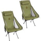 Funky Chairs Sky Haki Ultralight Katlanabilir Kamp Sandalyesi 2 Adet Metal ve Kumaş ile Dayanıklı Tasarım - Metal - Kumaş