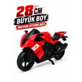 FunkyCraft Büyük Boy Motor Oyuncağı Yarış Motoru Oyuncak Plastik Motosiklet Çocuk Oyuncağı