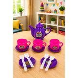 FunkyCraft Oyuncak Çay Seti Çaydanlık Takımı 3 Parça Fincan Seti Evcilik Mutfak Oyunu