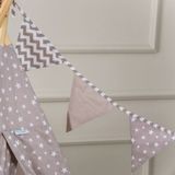 Funna Baby 9504 Bebek Odası Şerit Bayrak - Taupe