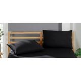 Funndy 2 Adet Pamuklu Yastık Kılıfı 50 x 70 cm - Siyah