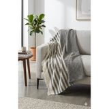 Funndy Örgü Desenli Saçaklı Tek Kişilik Milano Pike 170 x 220 cm - Siyah
