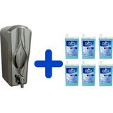 Funny 6 Adet/ 1 L Köpük Sabun Kartuşu + Dispenser - Mat Krom