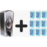 Funny 9 Adet 1 L Funny Köpük Sabun Kartuşu + *dispenser* - 24 x 12 - Mat Krom