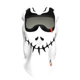 Funny Balaklava, Su İtici özellikli(DWR) Baskılı Snowboard, Kayak, Motosiklet, Bisiklet Kar Maskesi (MASFB010, Tek Beden)
