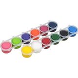 Funny Kids 12 Renk Parmak Boyası 12 x 25 ml