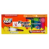 Funny Kids 12x25 ml 12 Renk Parmak Boyası