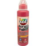 Funny Kids Akrilik Boya 2704 Kırmızı 500 cc Su Bazlı Özellikli Sanatsal Malzeme