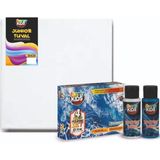Funny Kids Junior Seri Tuval 30 x 30 cm 60 cc x 4 Renk Funny Kids Pouring Boya Set