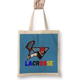 Funny Lacrosse Player Lax Mom Coach Gift Maglietta Bez Çanta Uzun Saplı - Açık Bej - 40 X 40