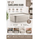 Funny Life 17 LT Kapaklı Saklama Kutusu Düzenleyici Kutu Çok Amaçlı Dolap İçi Organizer BPA Free
