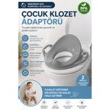Funny Life 2 Kollu Çocuk Klozet Adaptörü Kaymaz Ergonomik Bebek Tuvalet Eğitimi Oturağı