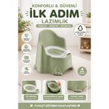 Funny Life Comfort Ilk Adım Çocuk Lazımlık Çıkarılabilir Hazneli Kaymaz Tabanlı Ergonomik Klozet Eğitimi - Yeşil
