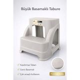 Funny Life Hobby Büyük Boy 2 Basamaklı Tabure Merdiven Çok Amaçlı Kaydırmaz Tabure