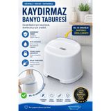 Funny Life Kaydırmaz Banyo Taburesi Bel Destekli Plastik Duş Oturağı Güvenli Banyo Taburesi