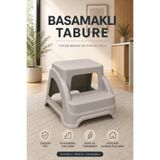Funny Life Küçük Boy Basamaklı Tabure Kaydırmaz 2 Kademeli Plastik Mutfak Banyo Çok Amaçlı Tabure