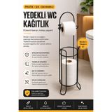 Funny Life Paslanmaz Yedekli WC Kağıtlık Standı Tuvalet Kağıdı Askılığı Modern Banyo Düzenleyici