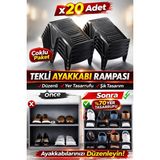 Funny Life Tekli Ayakkabı Rampası - Dolap Düzenleyici Kokusuz Organizer - 20 Adet
