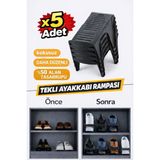 Funny Life Tekli Ayakkabı Rampası - Dolap Düzenleyici Kokusuz Organizer - 5 Adet