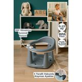 Funny Life Vakumlu Bebek Oturağı Oyuncak Eklentili - Bebek Mama ve Banyo Oturağı - Anne Bebek Ürünleri - Mavi