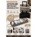 Funny Life Valize Takılabilir Ayakkabı Seyahat Çantası 6 Çift Kapasiteli Ayakkabı Düzenleyici Organizer
