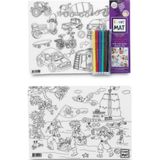 Funny Mat Korsanlar ve Araçlar İkili Set - 6'lı Kalem Hediyeli / Akademi Çocuk / 8681379341400