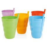 Funny Pipetli Bardak 1 Adet ROYALEKS-BSF533 - Renkli