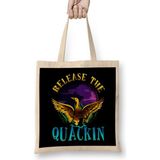 Funny Release The Quackin Cute Majestic Duck Bez Çanta Uzun Saplı - Açık Bej - 40 X 40