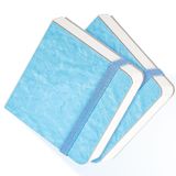 Funto Suluboya Dergisi 2'li Paket, 9,9x9,9 cm, Her biri 44 sayfa, Soğuk Preslenmiş%100 Pamuk, PU Deri Mavi Sert Kapak, Çıkarılabilir Elastik Bant, Suluboya ve Karışık Medya için Sanat Malzemeleri