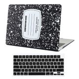 Funut MacBook Air 13 inç Kılıf 2024 2023 2022 Yayın M3 M2 A3113 A2681, MacBook Air 13.6 inç için Plastik Dizüstü Bilgisayar Sert Kılıf ve Klavye Kapağı Dokunmatik Kimlik, Kompozisyon Kitabı ile Uyumlu