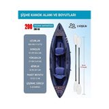 Funwater 2 KİŞİLİK ŞİŞME KANO 350 * 93 * 37CM Lacivert