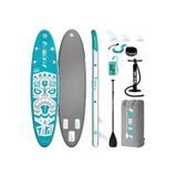 Funwater TİKİ MAVİ ŞİŞME SUP BOARD/STAND UP PADDLE BOARD PATİ DOSTU YÜZEY (320x83x15 CM) 3YIL GARANTİLİ Mavi