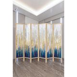 Fupe Shop Doğal Ağaç, Ara Bölme, Paravan, Oda Bölücü Paravan, Dekor, Epilasyon Kuaför Oda Bölme, Ofis Ara Bölme - 220 x 180 cm - Renkli