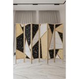 Fupe Shop Doğal Ağaç, Ara Bölme, Paravan, Oda Bölücü Paravan, Dekor, Epilasyon Kuaför Oda Bölme, Ofis Ara Bölme - 220X180 - Gold