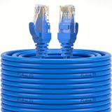 Furalis Cat6 Ethernet Kablosu (40 METRE) - 1000 Mbps’e Kadar Veri aktarımı - Fabrikasyon RJ45 Konnektörlü - Mavi