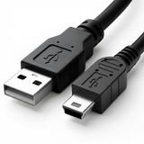 Furalis Mini USB to USB Şarj ve Data Kablosu 1.5 METRE - USB 2.0 Veri + Şarj - USB-A'dan Mini USB-B'ye (5 Pin) - Dijital/Aksiyon/Araç Kamerası, GPS, MP3/MP4, PS3 Kolu Uyumlu - Tak Çalıştır