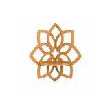 FurayCNC Lotus Çiçeği Köşe Duvar Rafı