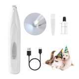 FURBONA LED Işıklı Köpek Pençesi Düzeltici, Şarj Edilebilir Akülü Elektrikli Bakım Makası, Düşük Gürültülü Küçük Evcil Hayvan Tıraş Makinesi, Köpekler için, Kediler için Pençeler, Gözler, Kulaklar,