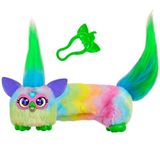 FURBY DJ Furblets Can-Dee-Swirl Mini Elektronik Peluş Oyuncak, Komik Gerilebilir Ses Efektleri ve Müzik, Mobilya, Pembe, Mavi ve Mor Konuşuyor