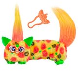 FURBY DJ Furblets Pepp-Oh-Roni Mini Elektronik Peluş Oyuncak, Komik Gerilebilir Ses Efektleri ve Müzik, Furbish, Pizza Renkleri Konuşuyor