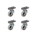 Furç Uzun-Sunta Bilyalı Teker (Frenli) - 20x50 - Gri - 18MM HKS185 - 4 Adet TG-1395 346694